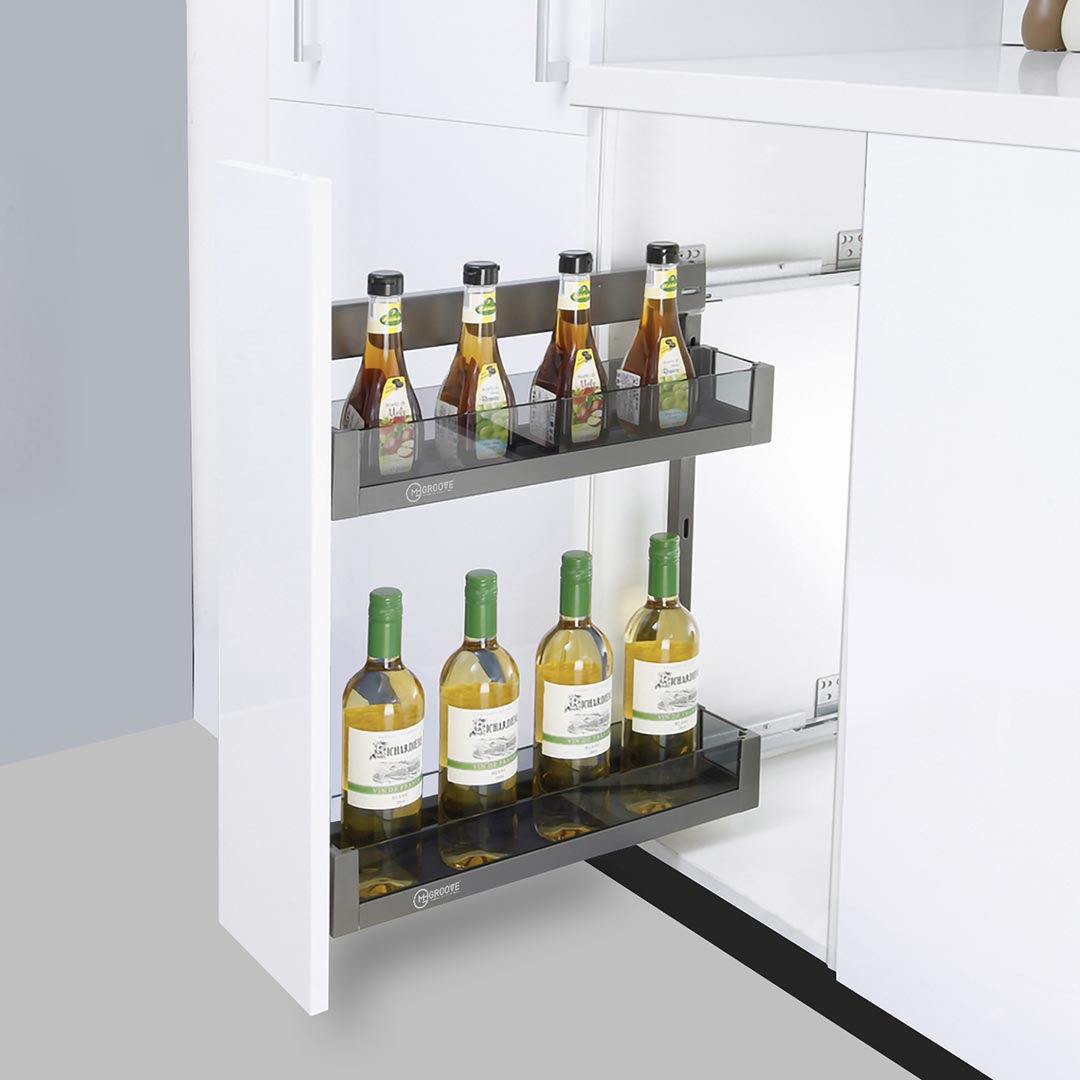BOTTLE PULLOUT GLASS SERIES (2 & 3 LAYER) – Furniture Hardware Fittings